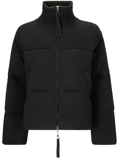 P.a.r.o.s.h Wool Puffer Jacket In Grey