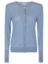 P.a.r.o.s.h Parosh Sky Blue Wool-silk-cashmere Blend Sweater In Azzure