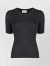 P.a.r.o.s.h . Leila Ribbed-knit Wool Top In Black