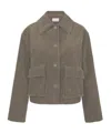 P.a.r.o.s.h Ribbed Jacket In Brown