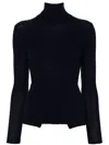 P.a.r.o.s.h Leila Turtleneck Wool Sweater In Blue