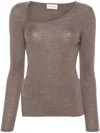 P.a.r.o.s.h Ribbed Jumper In Brown