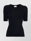 P.a.r.o.s.h Wool Crew Neck Top With Ribbed Texture