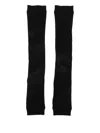 P.a.r.o.s.h Ribbed Knit Gloves In Black