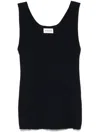 P.a.r.o.s.h Ribbed-knit Tank Top In Blue