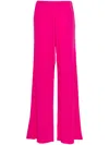 P.a.r.o.s.h Ribbed-knit Wide-leg Trousers In Pink