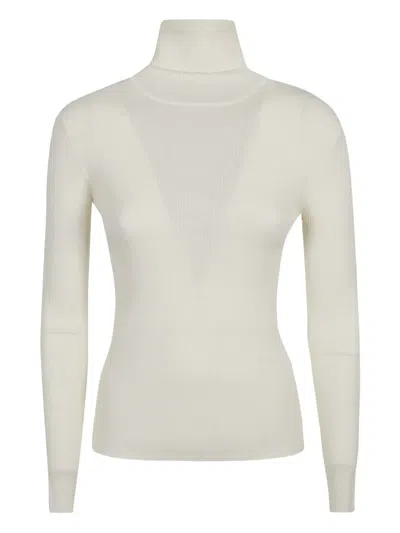P.a.r.o.s.h Ribbed Roll-neck Knitwear In White
