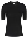 P.a.r.o.s.h Half Sleeve Sweater T-shirt Blue In Black