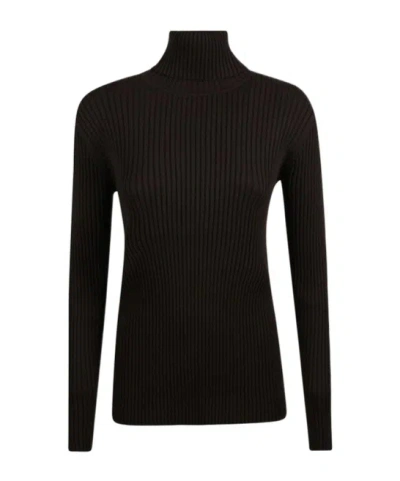 P.a.r.o.s.h Ribbed Sweater In Black