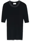 P.a.r.o.s.h Ribbed T-shirt In Blue