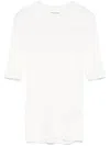 P.a.r.o.s.h Ribbed T-shirt In White