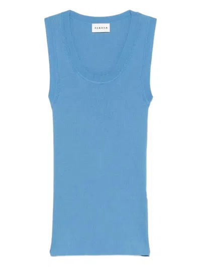 P.a.r.o.s.h Ribbed Tank Top In Multi