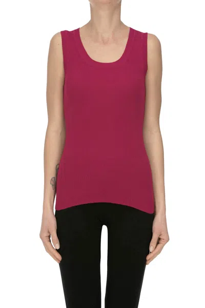 P.a.r.o.s.h Ribbed Tank Top In Pink