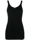 P.a.r.o.s.h Ribbed Tank Top In Schwarz