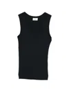 P.a.r.o.s.h Geripptes Top In Black