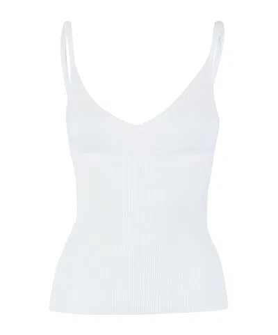 P.a.r.o.s.h . Ribbed Top In White