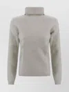 P.a.r.o.s.h Ribbed Turtleneck Crewneck Knitwear In Gray
