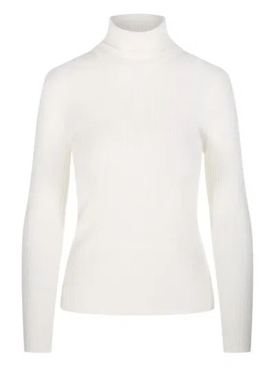 P.a.r.o.s.h Ribbed Turtleneck Sweater In White
