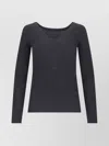 P.a.r.o.s.h Ribbed V-neck Long Sleeve Knitwear