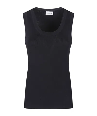 P.a.r.o.s.h Ribbed Vest In Black