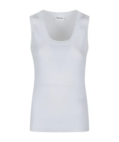 P.a.r.o.s.h Ribbed Vest In White