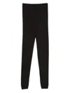 P.a.r.o.s.h Ribbed Wool Leggings In Brown