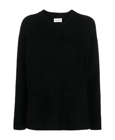 P.a.r.o.s.h Ribbed-knit Cashmere Jumper In Black