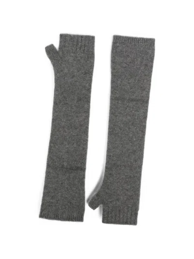P.a.r.o.s.h Ribbed-knit Fingerless Gloves In Gray