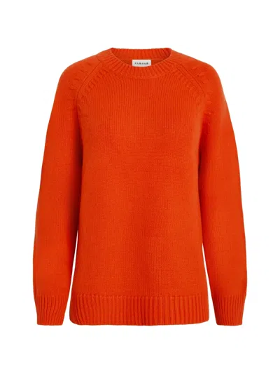 P.a.r.o.s.h Ribbed-knit Raglan-sleeve Sweater In Orange