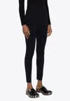 P.a.r.o.s.h High-rise Skinny Stretch Leggings With Elastic Waistband In Blue