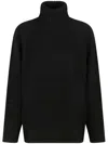 P.a.r.o.s.h Loto Wool And Cashmere Turtleneck In Black