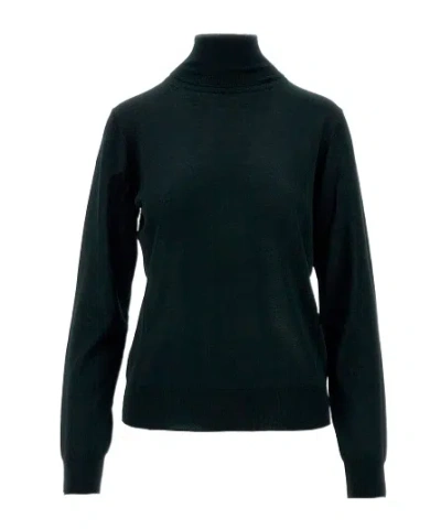 P.a.r.o.s.h Roll-neck Fine-knit Jumper In Black