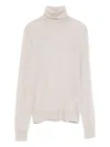 P.a.r.o.s.h Roll-neck Long-sleeved Sweater In Neutral
