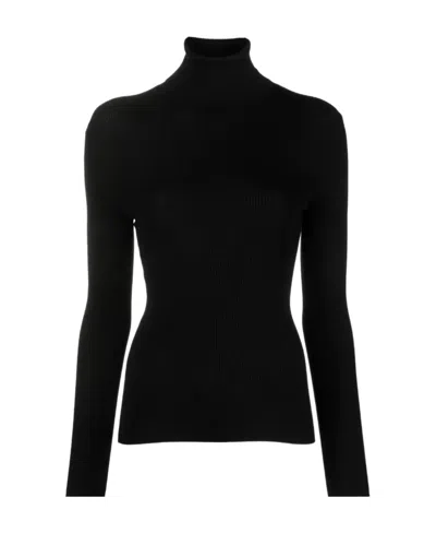 P.A.R.O.S.H ROLL-NECK RIBBED-KNIT WOOL JUMPER