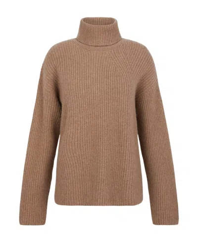 P.a.r.o.s.h . Roll Neck Straight Hem Jumper In Brown