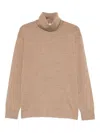 P.a.r.o.s.h Roll-neck Sweater In Brown
