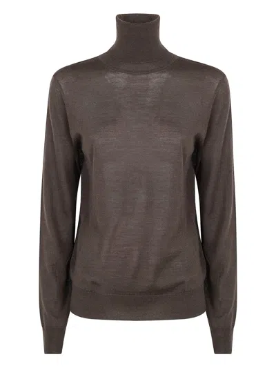 P.a.r.o.s.h Roll-neck Sweater In Brown
