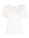 P.a.r.o.s.h Rome Knit Round Neck T-shirt In White