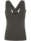 P.a.r.o.s.h Roma Tank Top In Grey