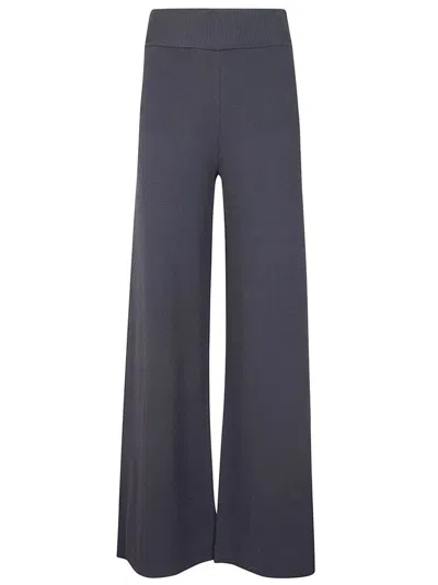 P.a.r.o.s.h . Roma Wide Leg Knitted Trousers In Blue