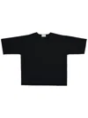 P.a.r.o.s.h Cotton T-shirt With Round Neck And Short Sleeves In Black