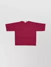 P.a.r.o.s.h Roma25 Half Sleeves Round Neckline Cotton T-shirt In Pink