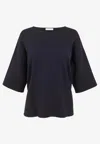 P.a.r.o.s.h Roma25 Knit T-shirt In Blue