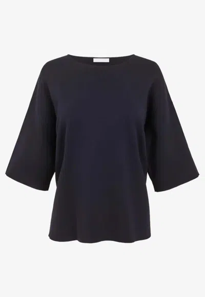 P.a.r.o.s.h Roma25 Knit T-shirt In Blue