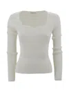 P.a.r.o.s.h Romy Jumper In Cream