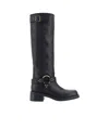 P.a.r.o.s.h Round-head Boots In Black