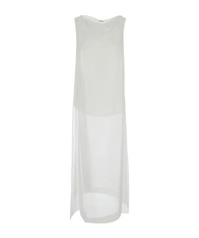 P.a.r.o.s.h Round-neck Blouse In White