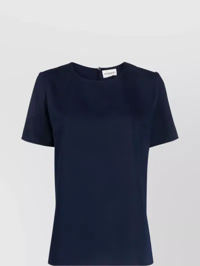 P.a.r.o.s.h Round Neck Short Sleeve Blouses