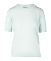P.a.r.o.s.h Round-collar Short-sleeve Sweater In White