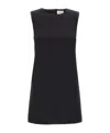 P.a.r.o.s.h Round-neck Sleeveless Minidress In Black